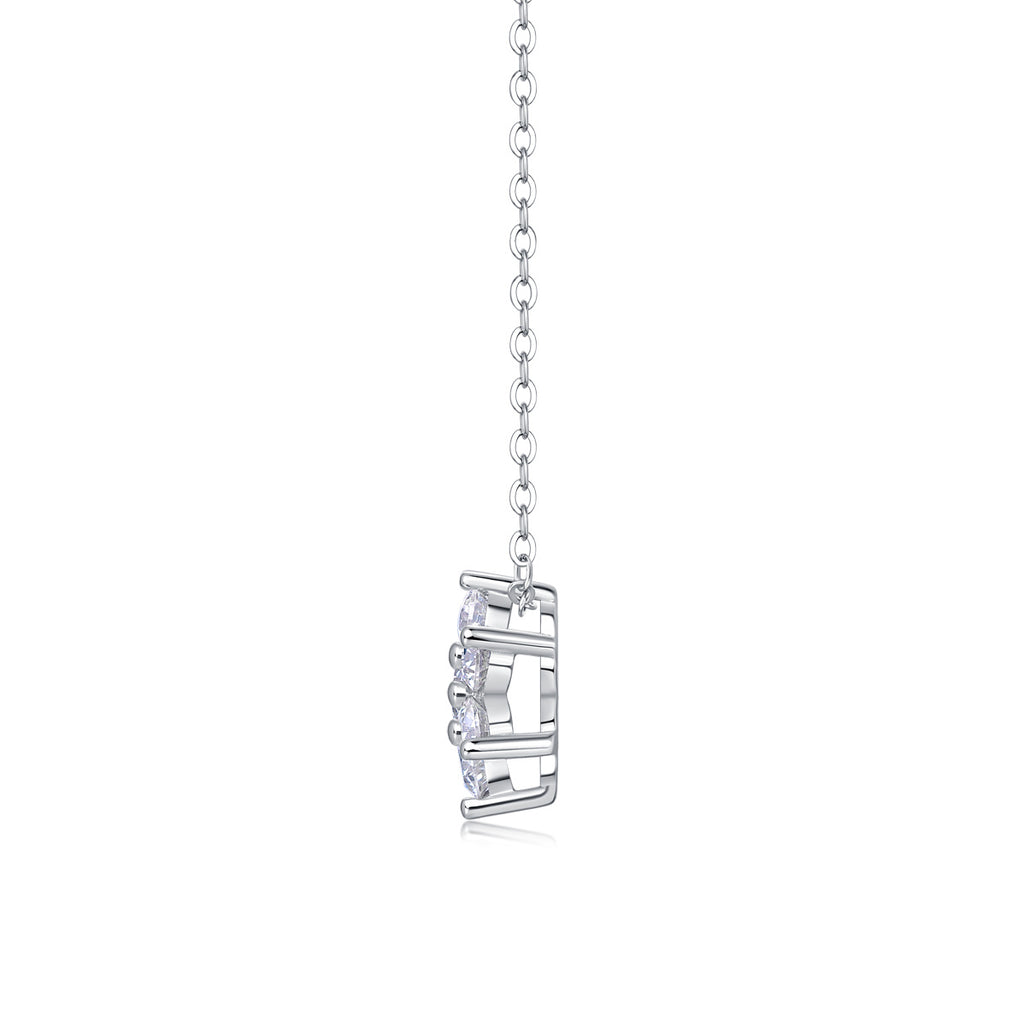 Annalise Sterling Silver and Moissanite Necklace