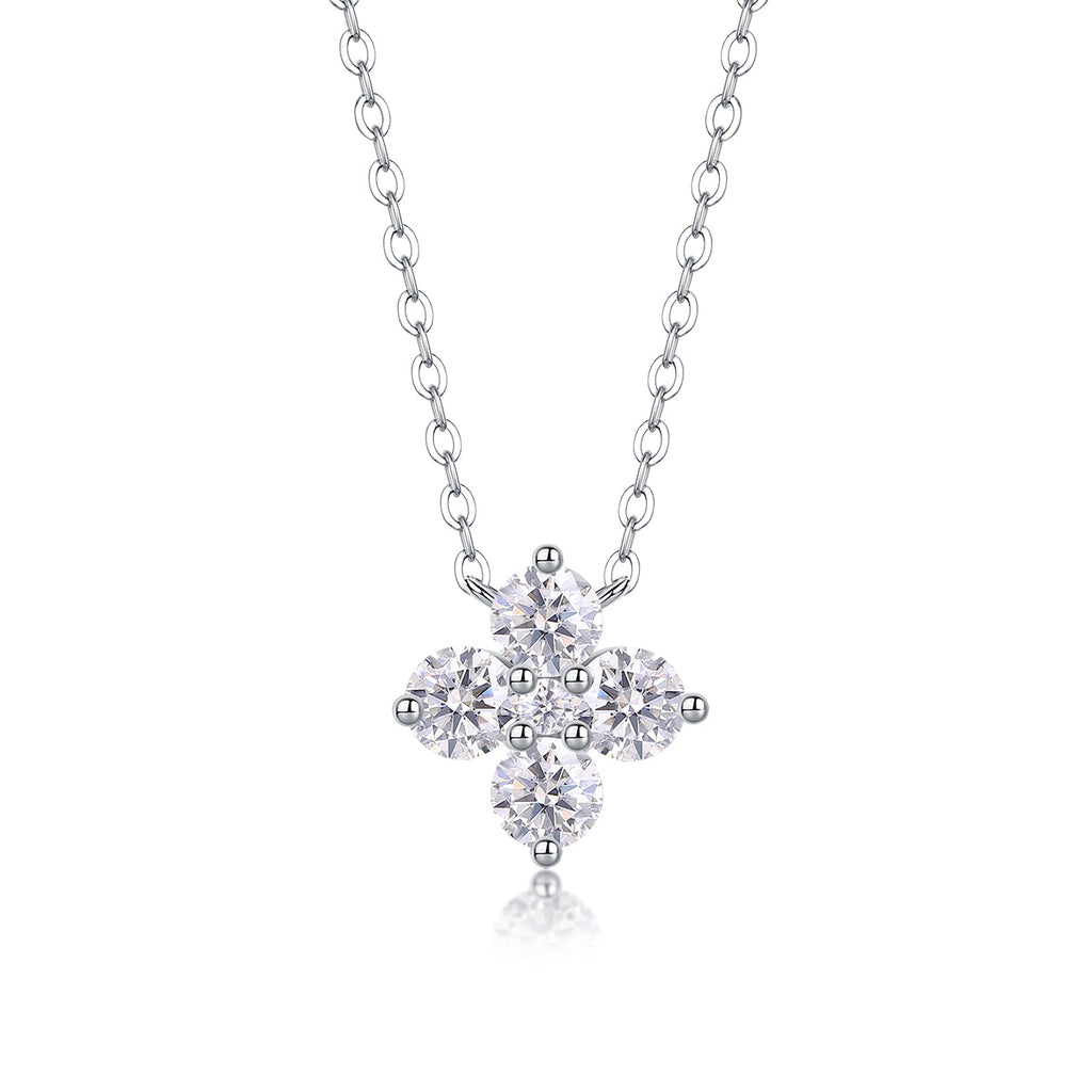 Karolina Sterling Silver and Moissanite Necklace