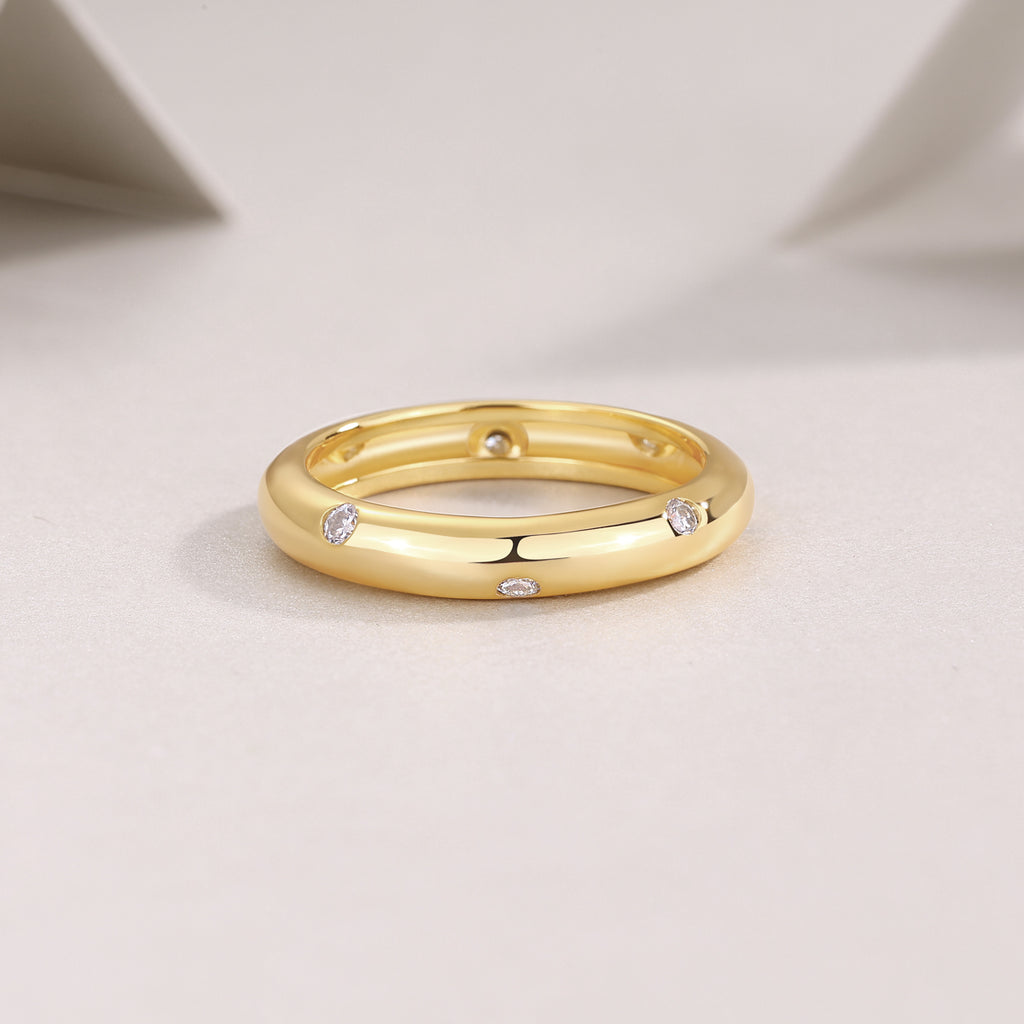 Isabella Love Band In 24k Vermeil
