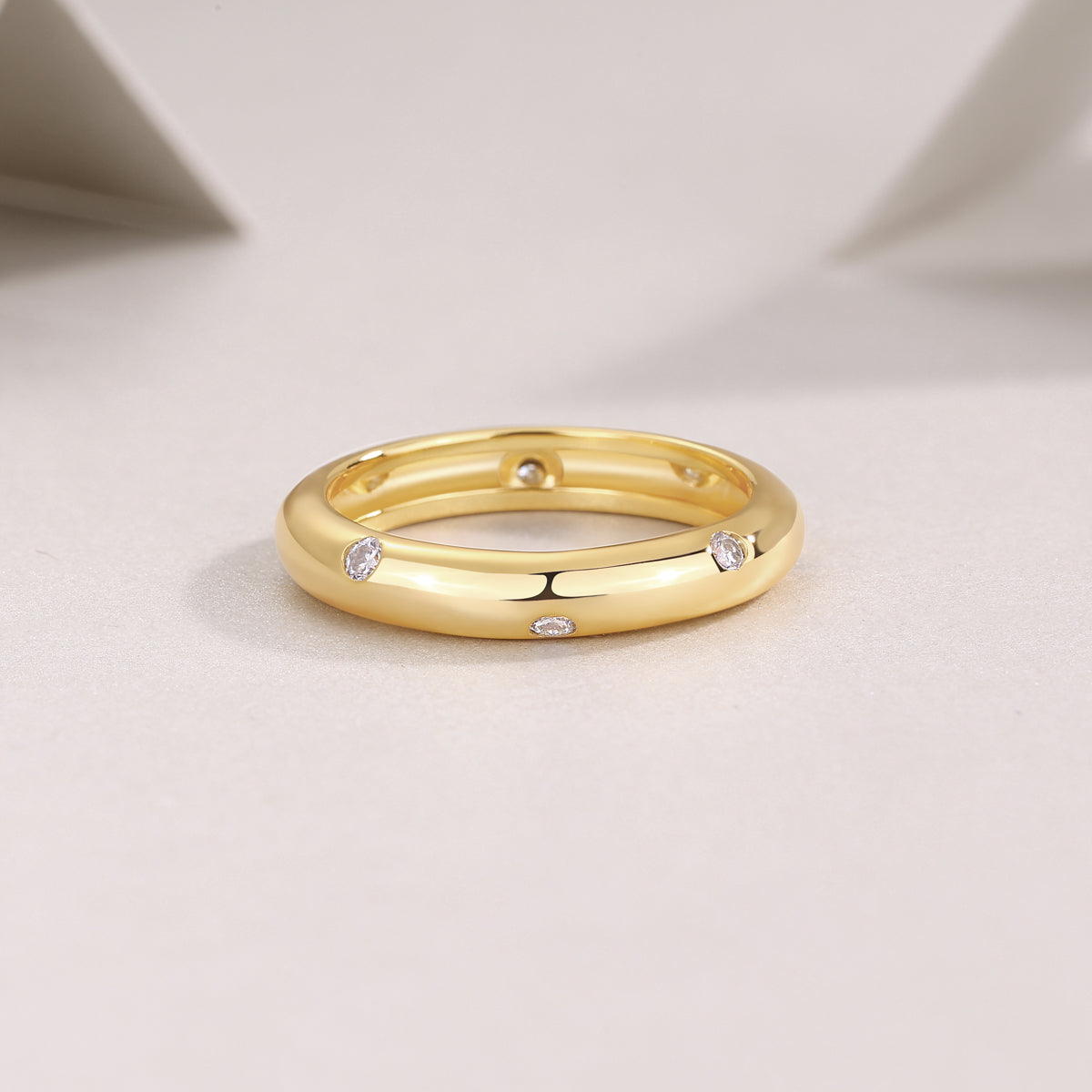 Isabella Love Band In 24k Vermeil