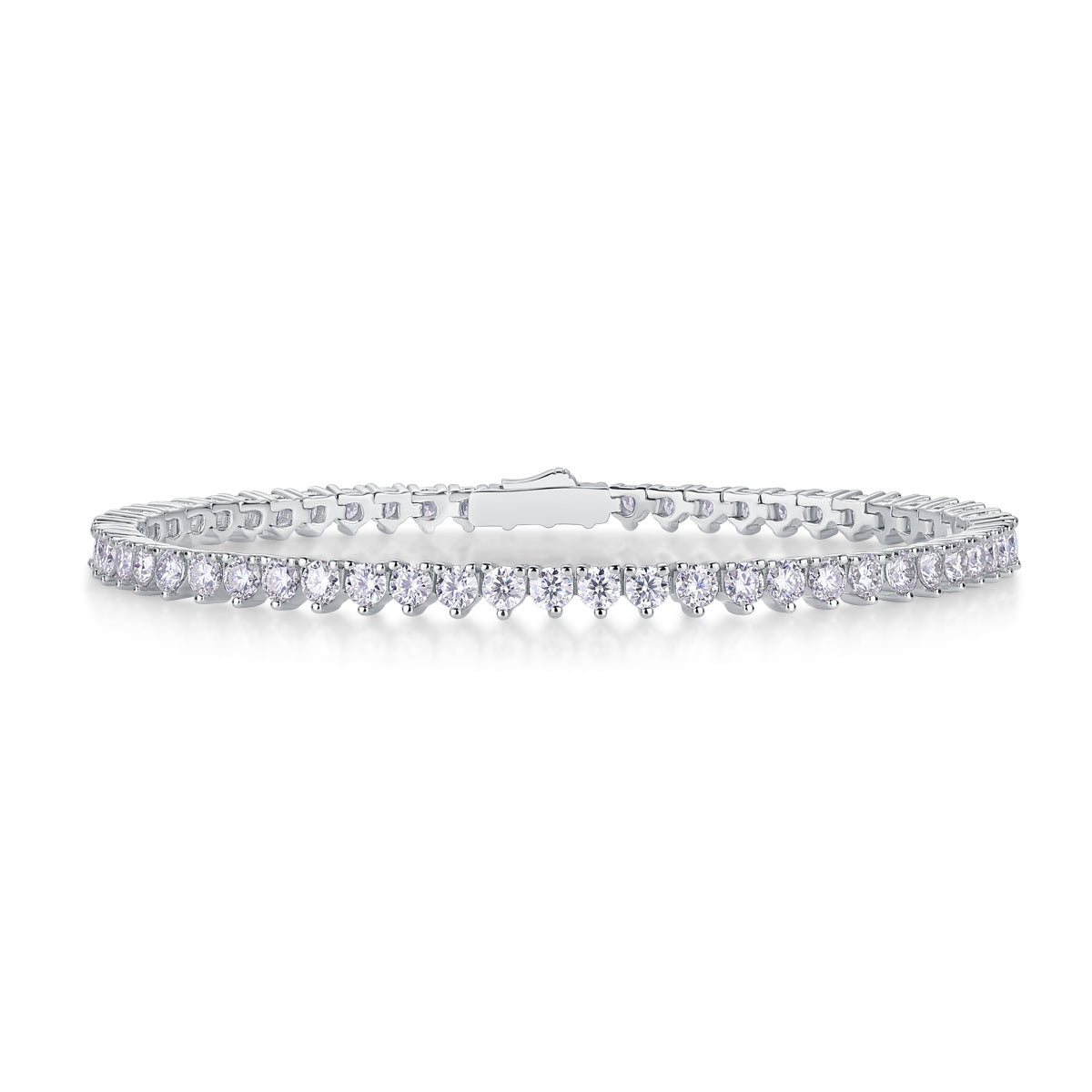 Clarissa Silver and Moissanite Tennis Bracelet