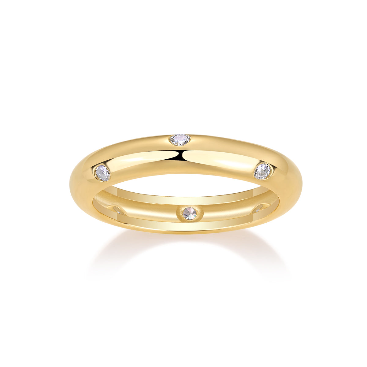 Isabella Love Band In 24k Vermeil