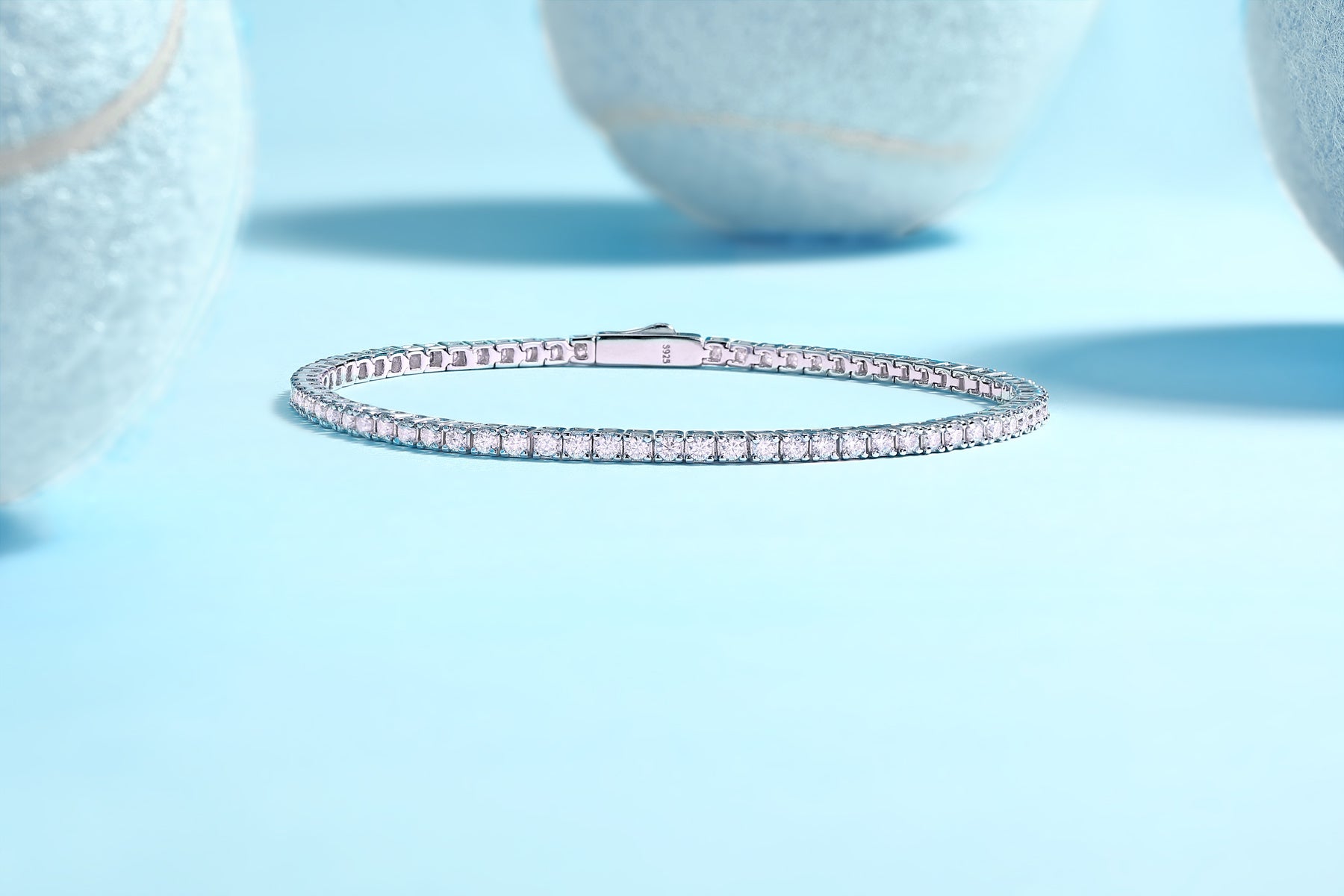 Anastasia Silver and Moissanite Tennis Bracelet