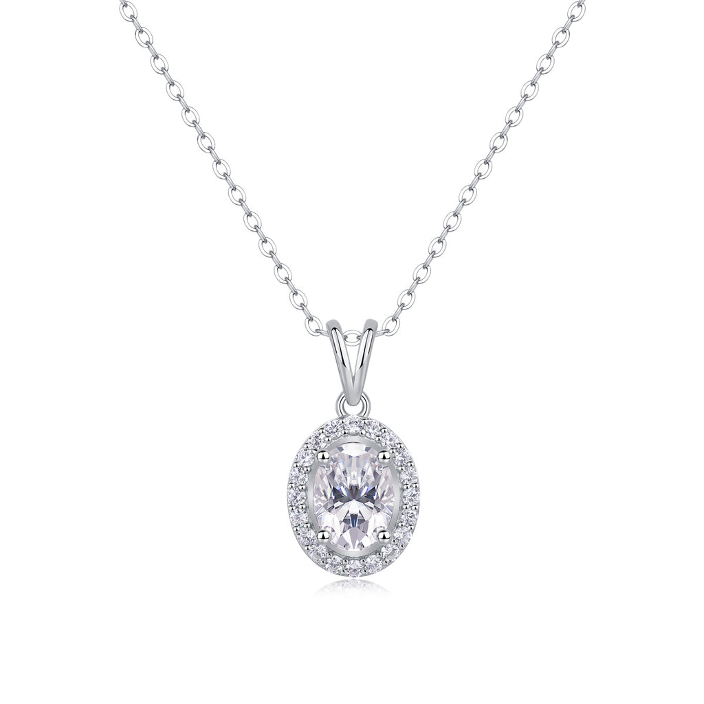 Antoinette Sterling Silver and Moissanite Necklace