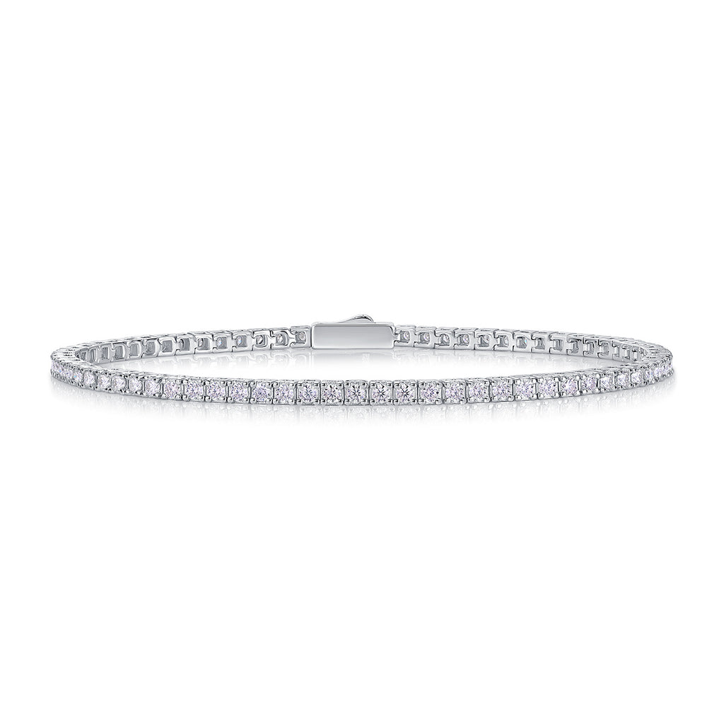 Anastasia Silver and Moissanite Tennis Bracelet