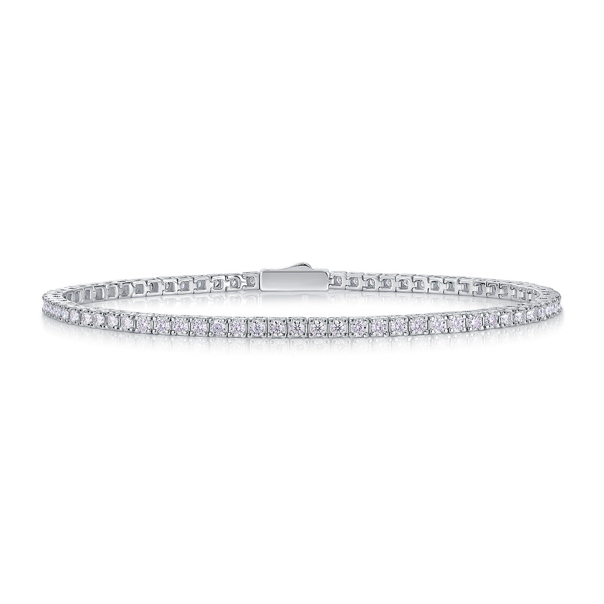 Anastasia Silver and Moissanite Tennis Bracelet