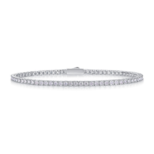 Anastasia Silver and Moissanite Tennis Bracelet