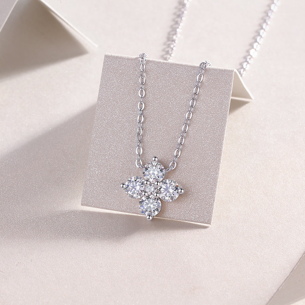 Karolina Sterling Silver and Moissanite Necklace