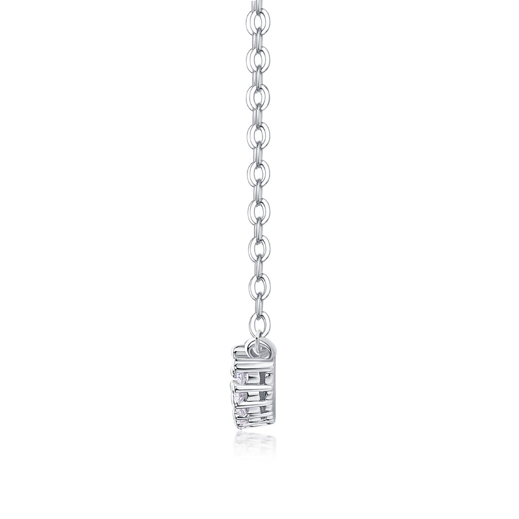 Allie Silver and Moissanite Necklace