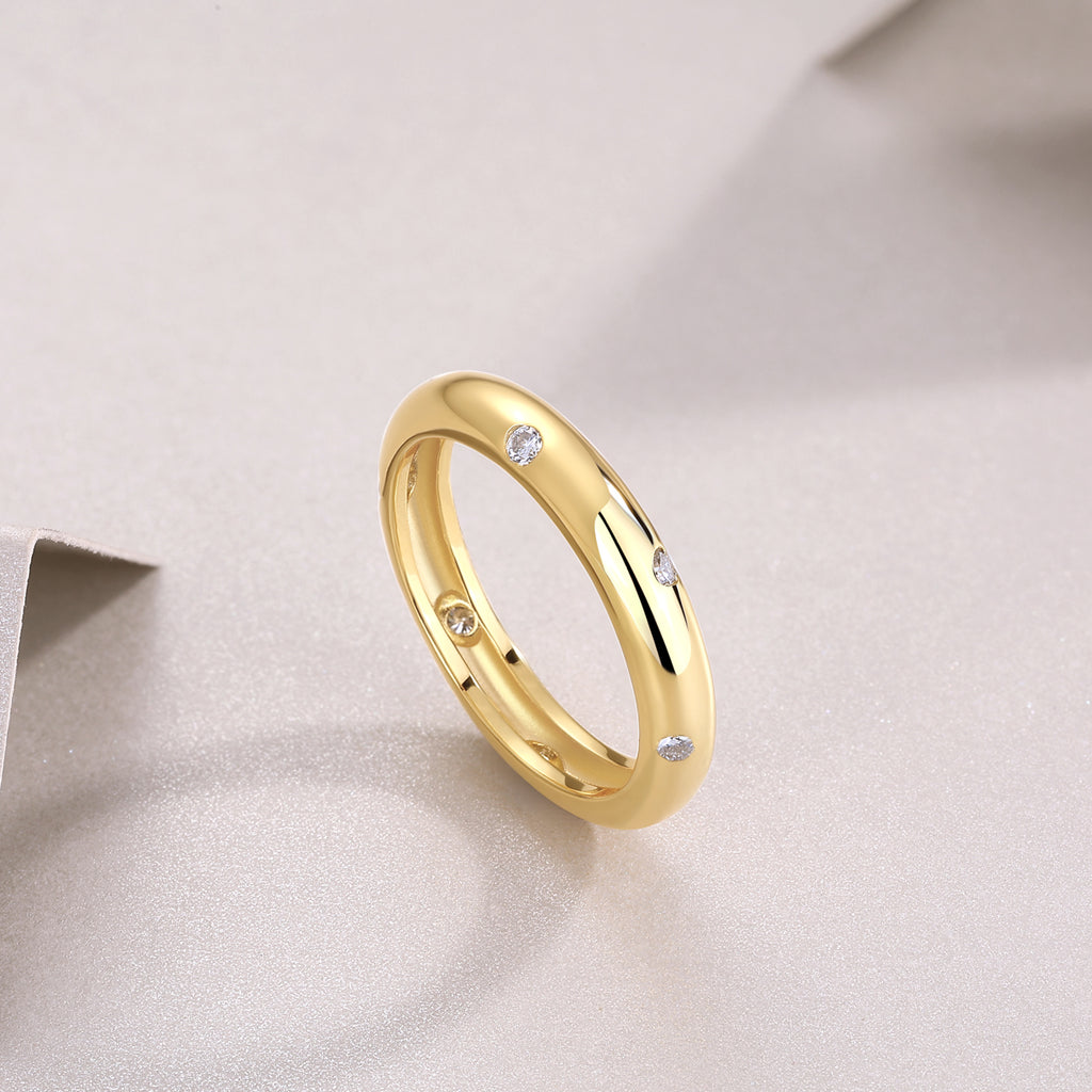 Isabella Love Band In 24k Vermeil