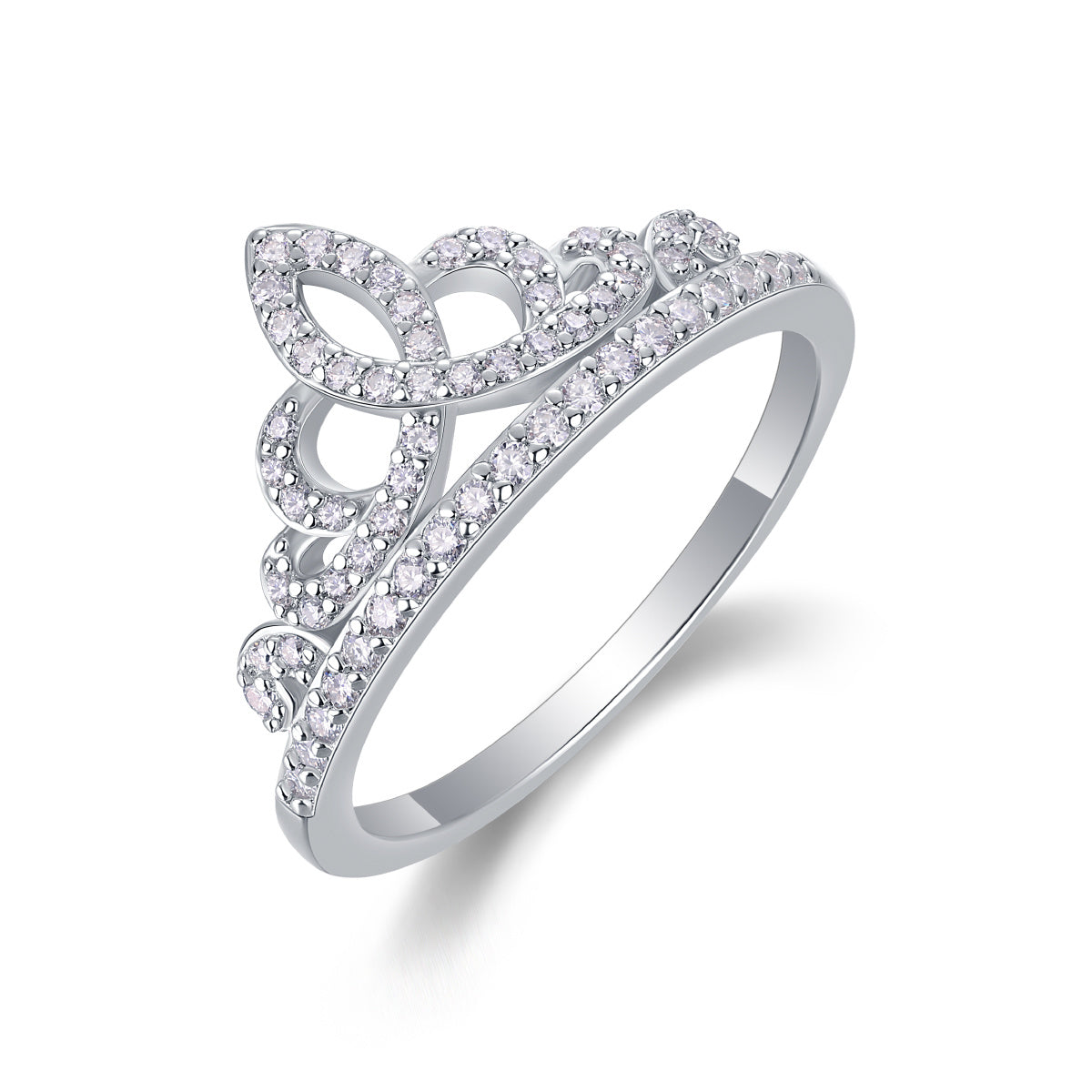 Victoria Silver and Moissanite Tiara Ring