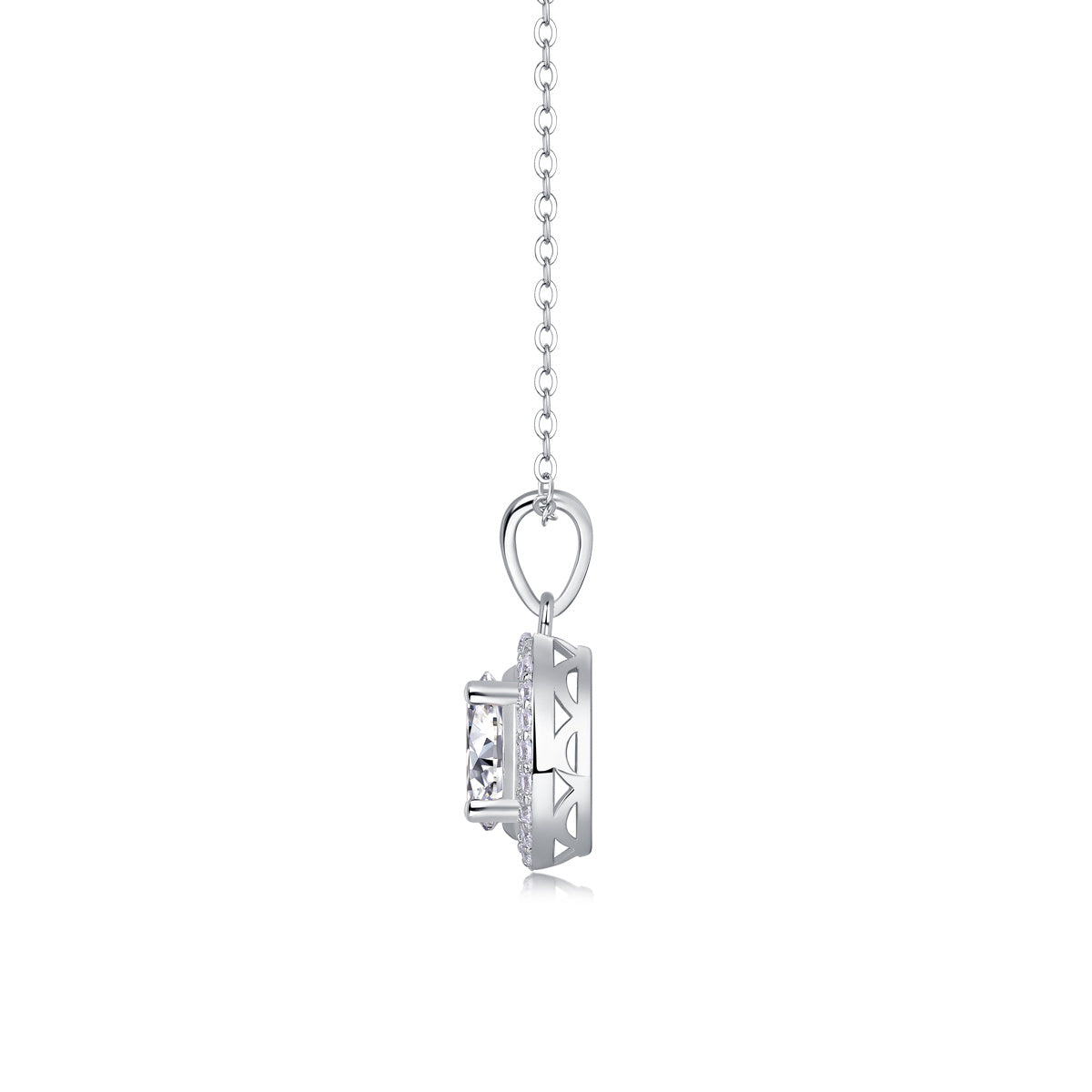 Antoinette Sterling Silver and Moissanite Necklace