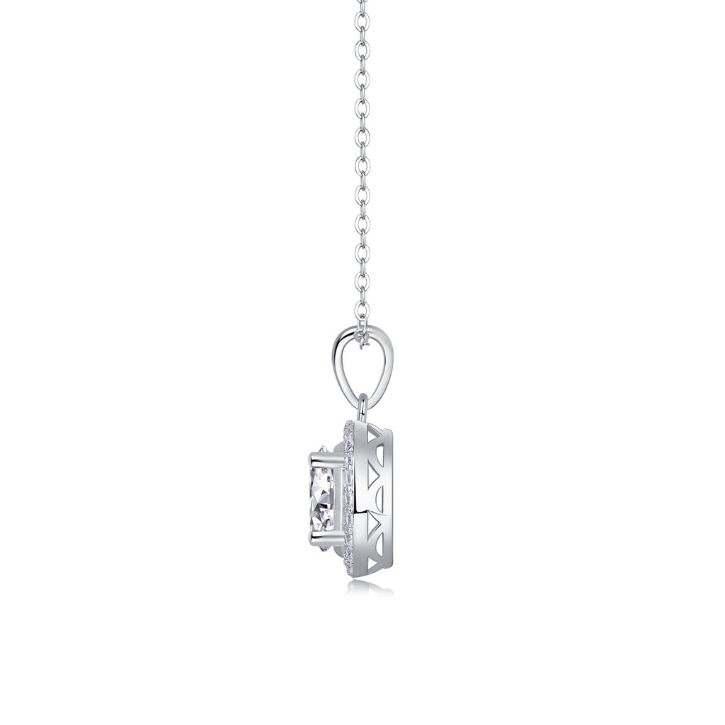 Antoinette Sterling Silver and Moissanite Necklace